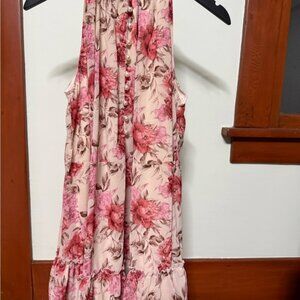 Hello Molly Beige Floral Dress